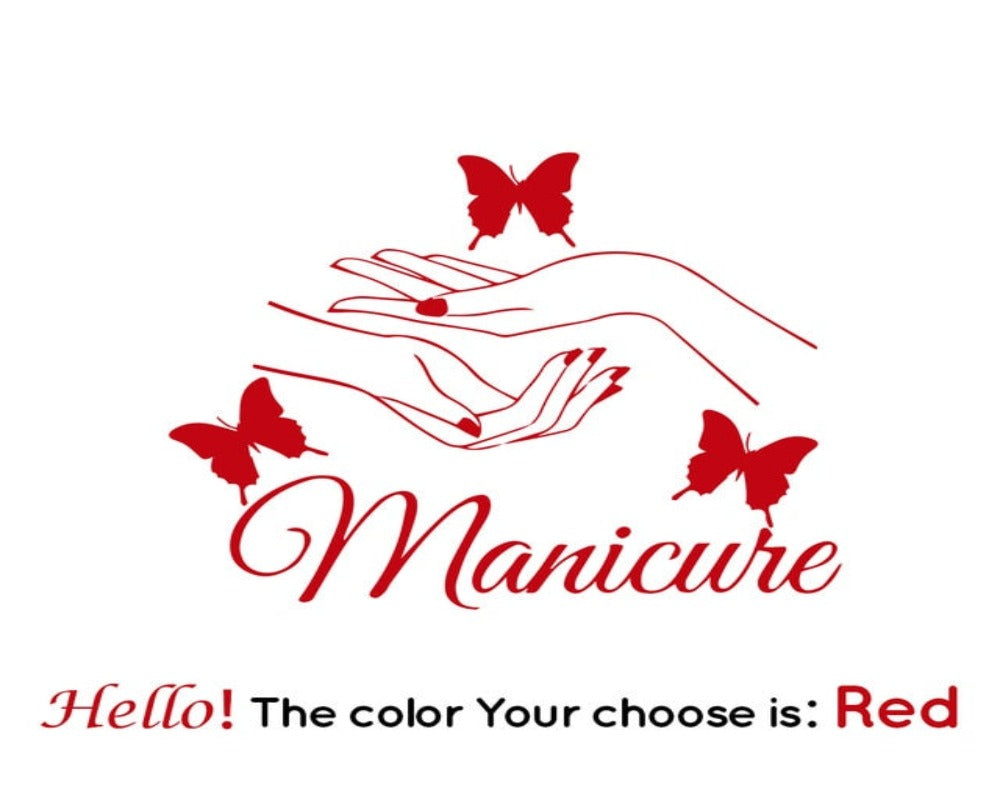 Wall Stickers Manicure Hands (multiple colours) SKU# WAL0014